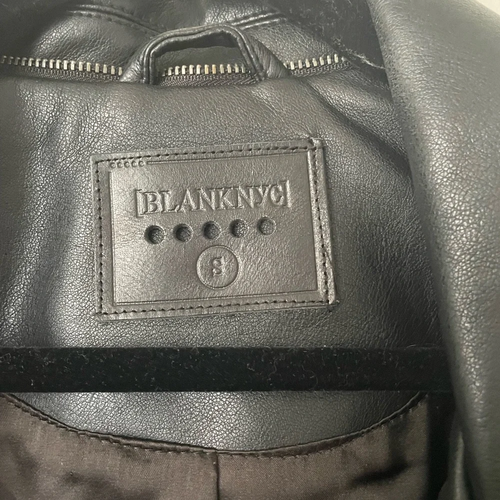 Blank NYC The Cool Kid Faux Leather Moto Jacket Size Small - Picture 5 of 5